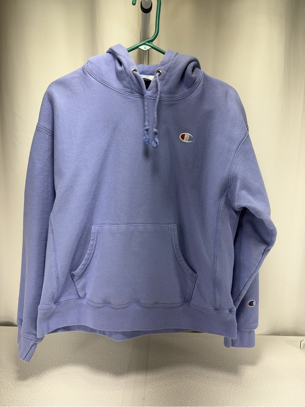 Champion Lavender Crewneck Hoodie with Logo 4611